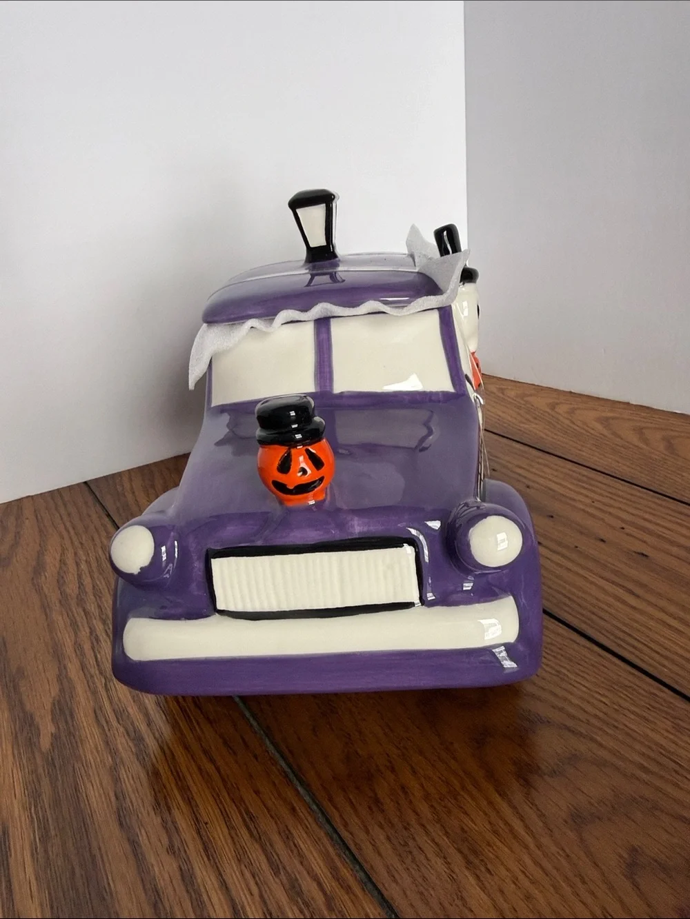 Jack o Lantern Lane purple ceramic